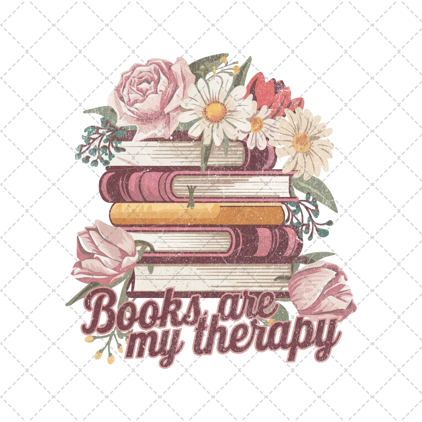 Books Are My Therapy Transfer