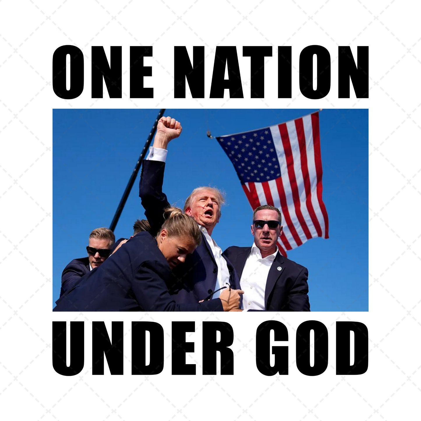 One Nation Under God Transfer ** TWO PART* SOLD SEPARATELY**