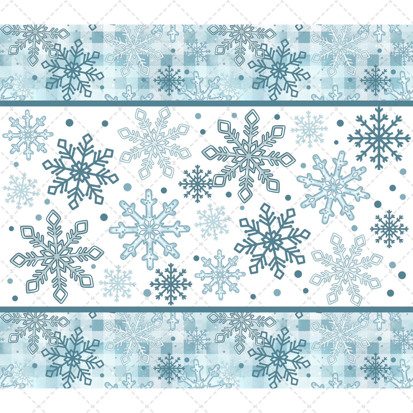 Blue Snowflake - Sublimation Transfer