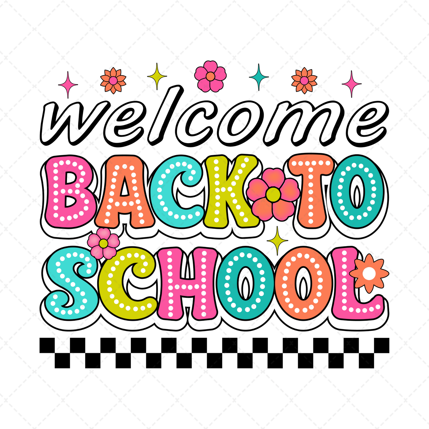 Welcome Back To School Transfer