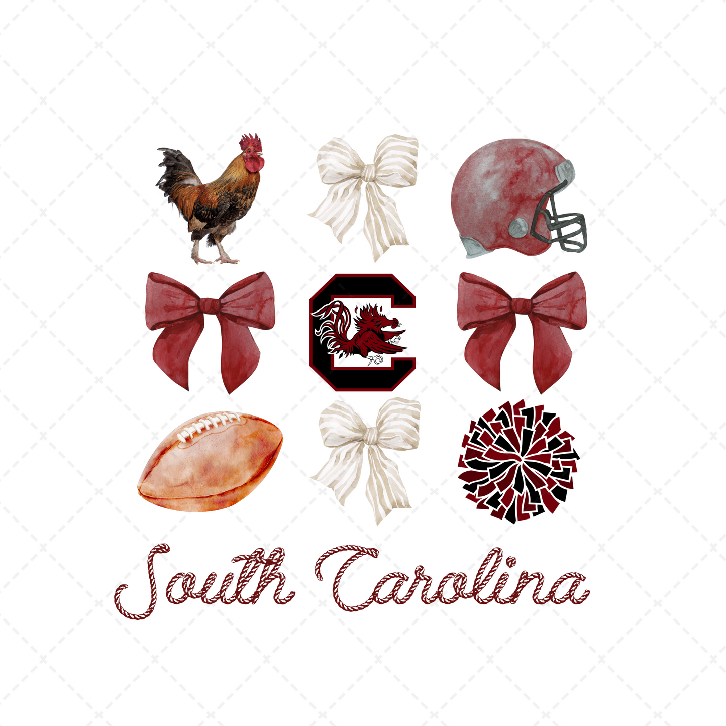 South Carolina Coquette Transfer