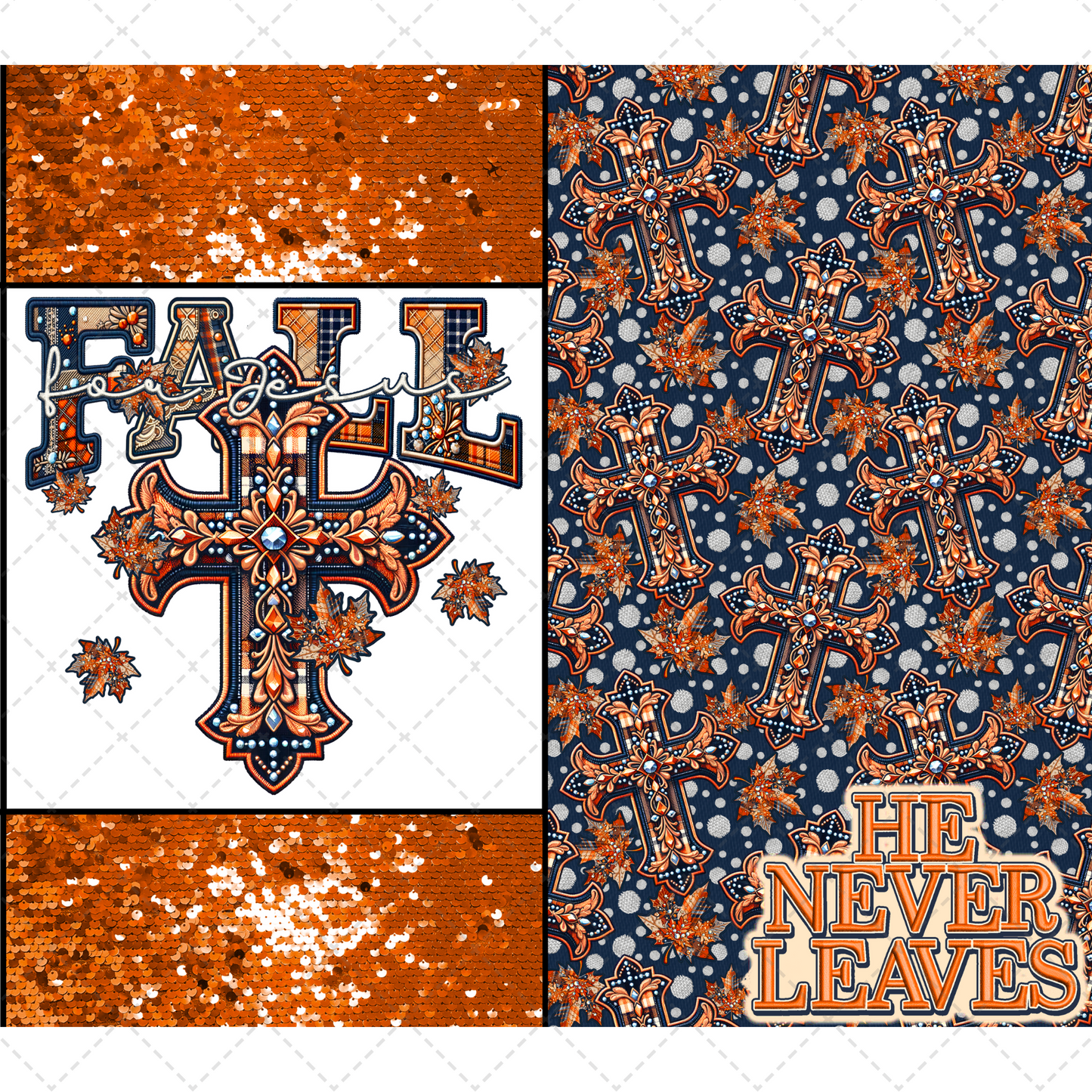 Fall For Jesus Tumbler- Sublimation Transfer