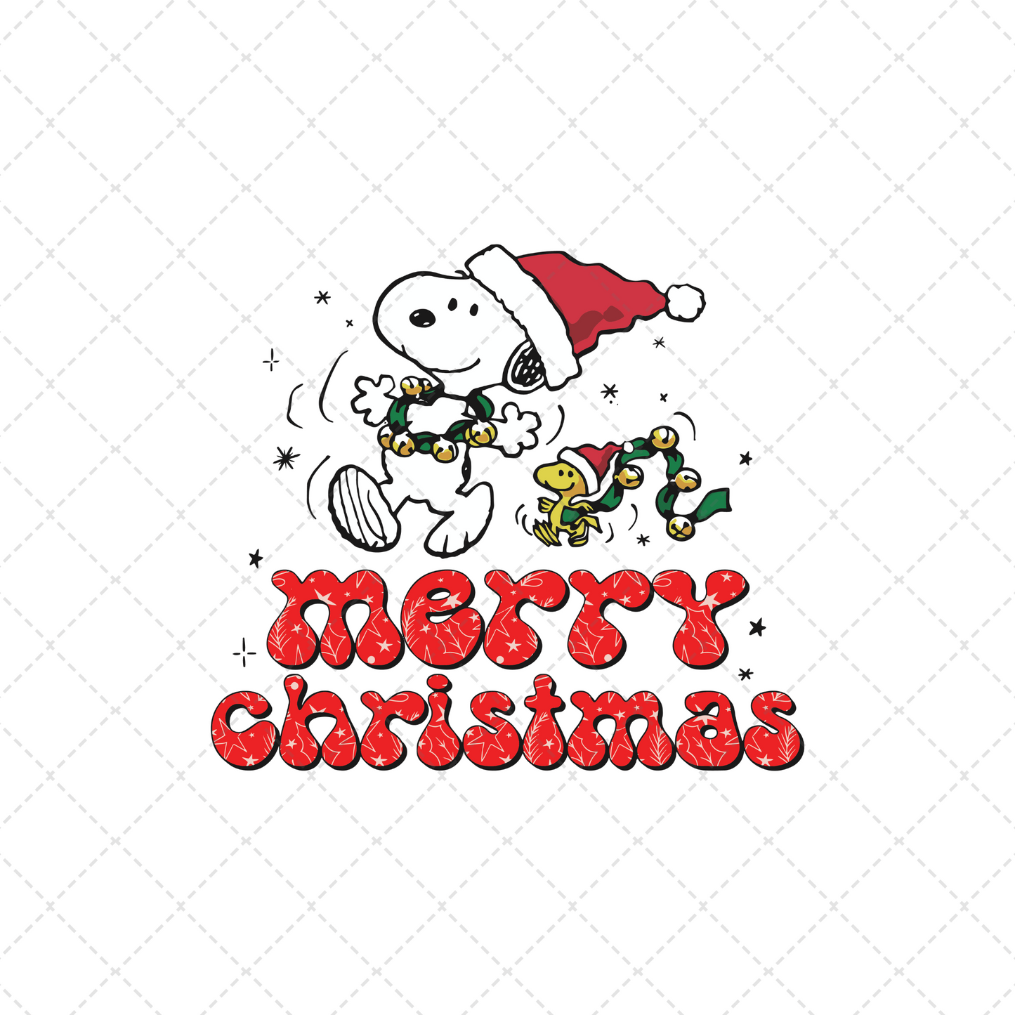 Snoopy Merry Christmas Transfer