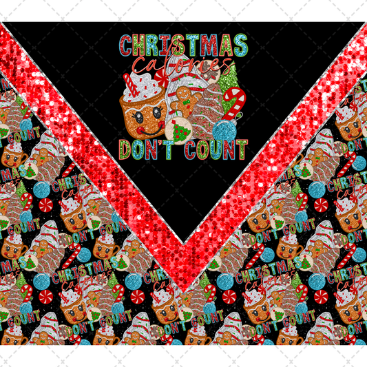 Christmas Caloris Tumbler Wrap - Sublimation Transfer