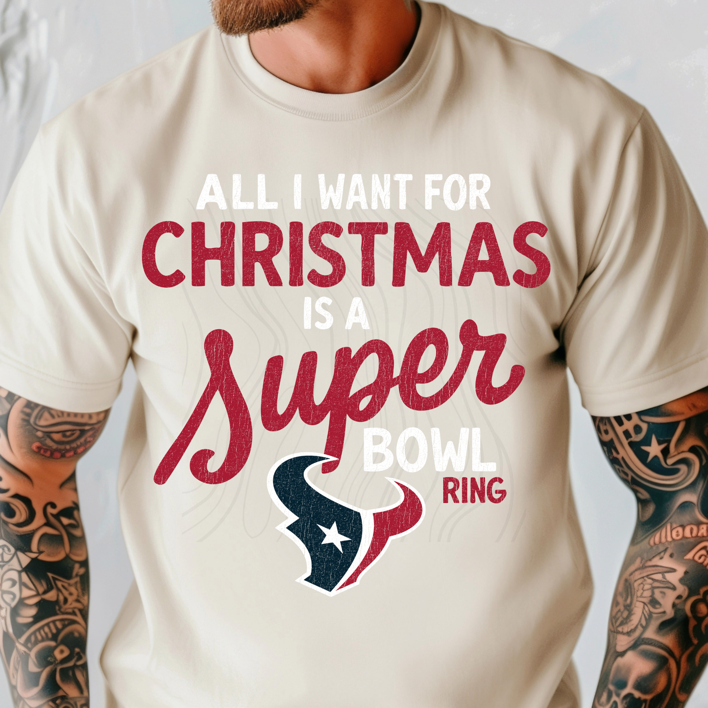 Christmas Super Bowl HT Transfer**SOLD SEPARATELY**