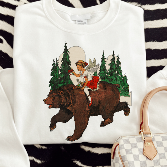 Valentines Bear And Fairy Transfer