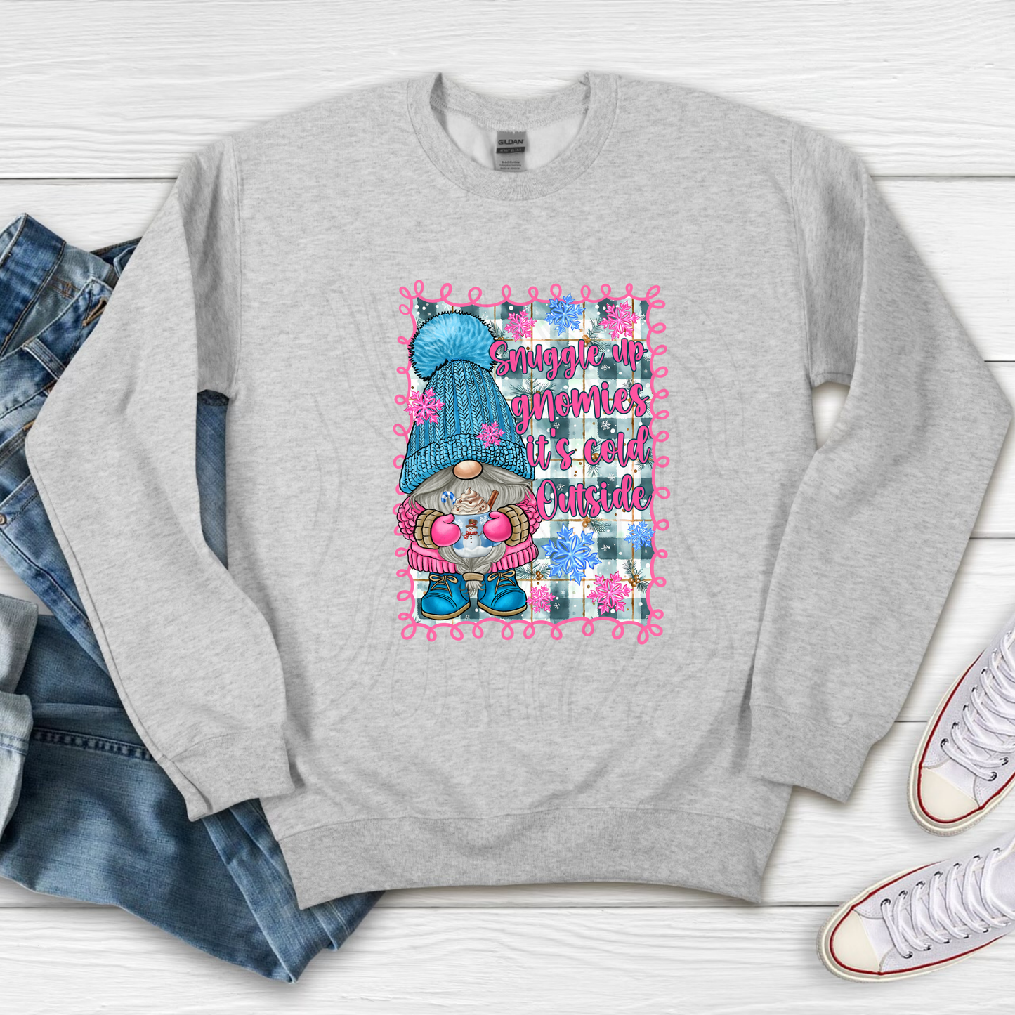 Snuggle Up Gnomies Its Cold Outside Transfer