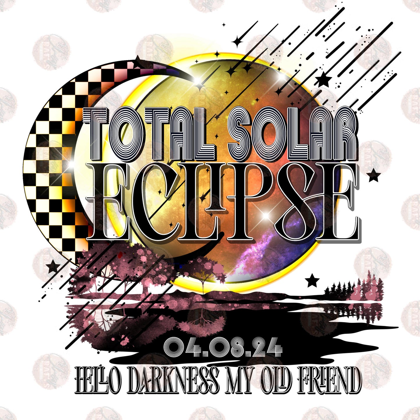 2024 Total Solar Eclipse Hello Darkness Transfer