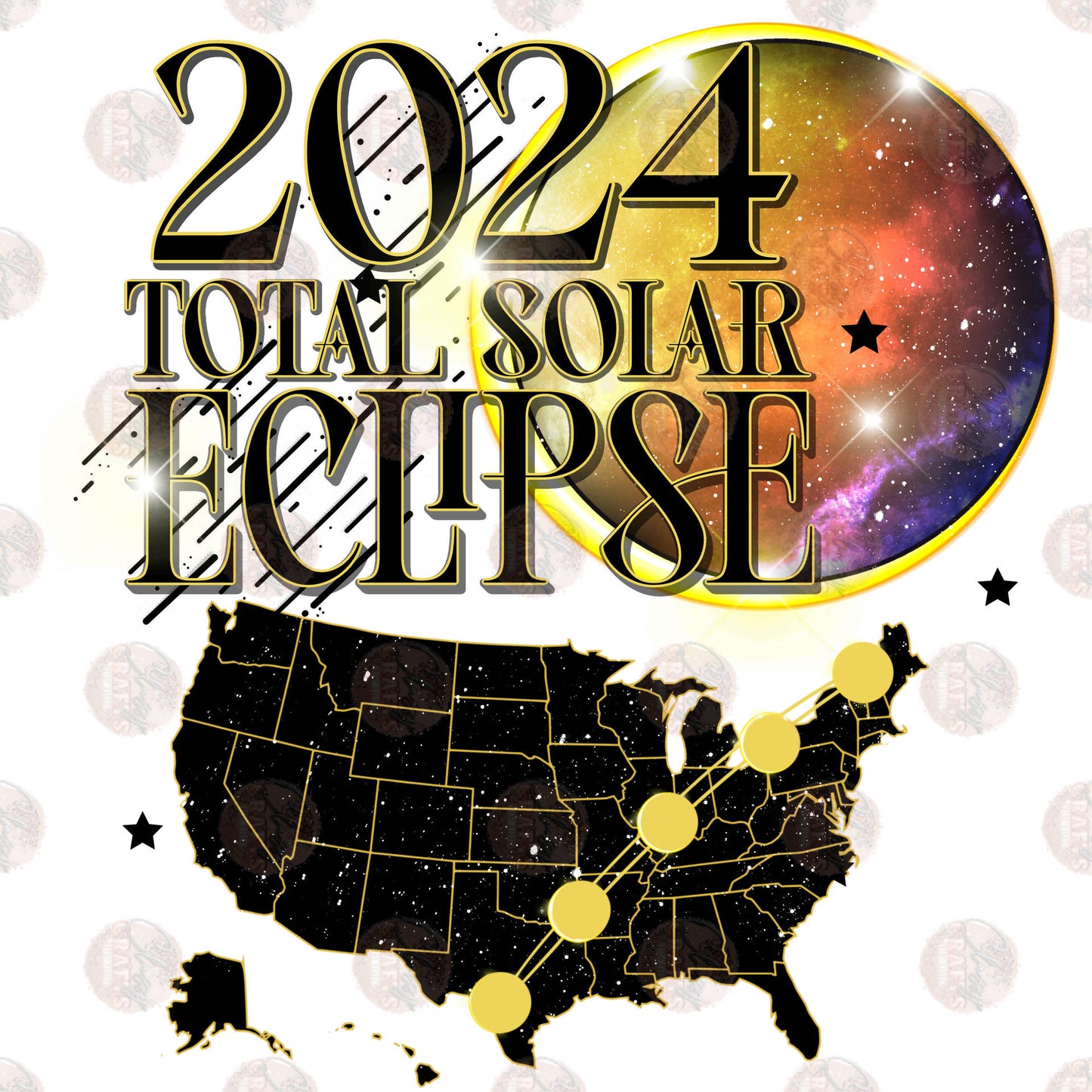 24 Total Solar Eclipse Two Part **Sold Separately** Transfer