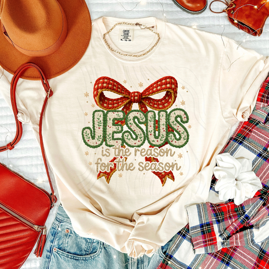 JESUS IS THE REASON FAUX YARN TRANSFER