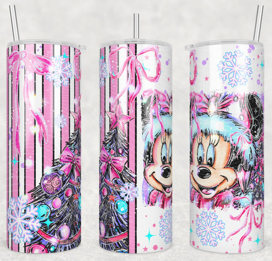CHRISTMAS GIRL MOUSE SEAMLESS TRANSFER