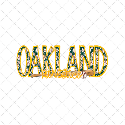 Athletics Stars Transfer ** TWO PART* SOLD SEPARATELY**