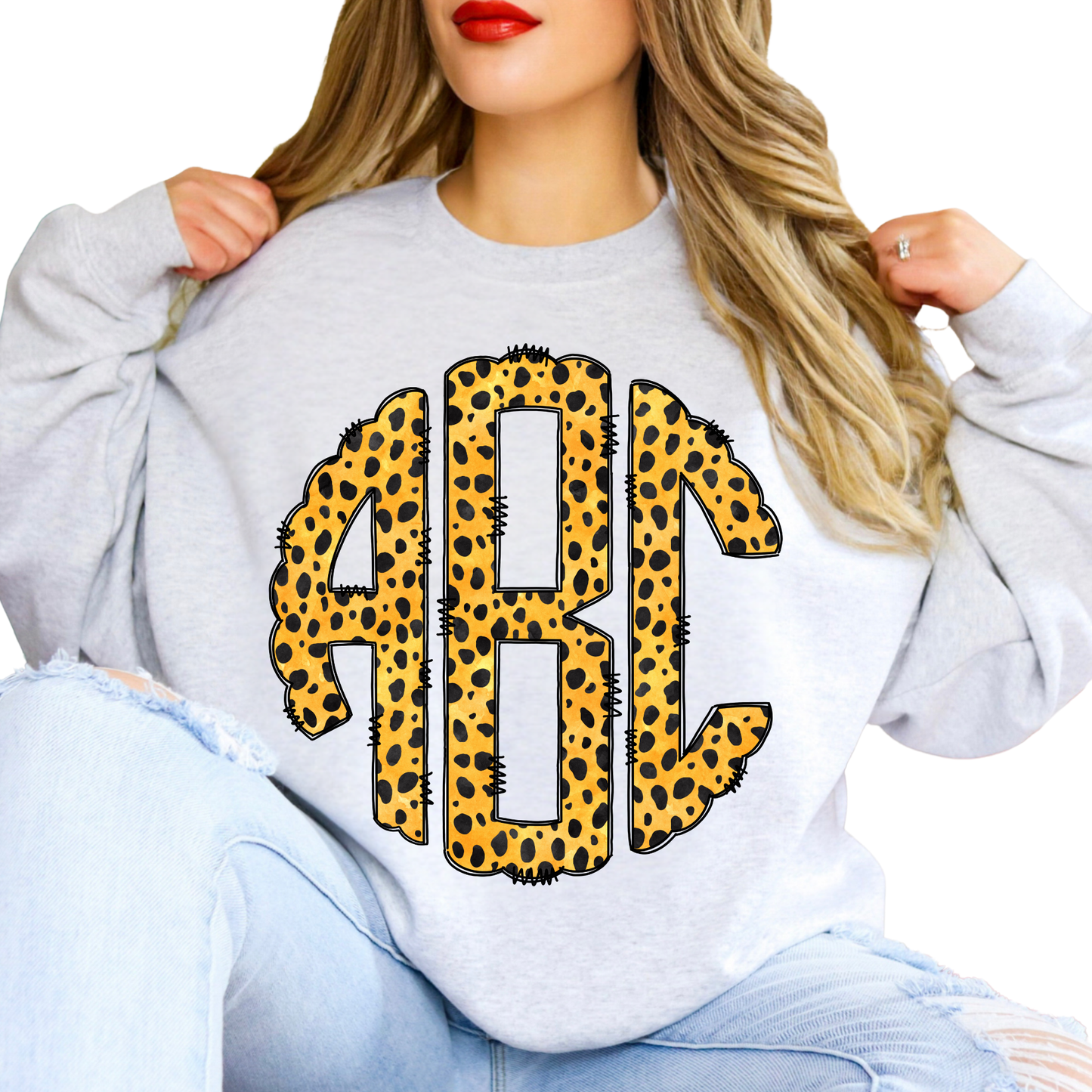 Cheetah - Custom Monogram Transfer