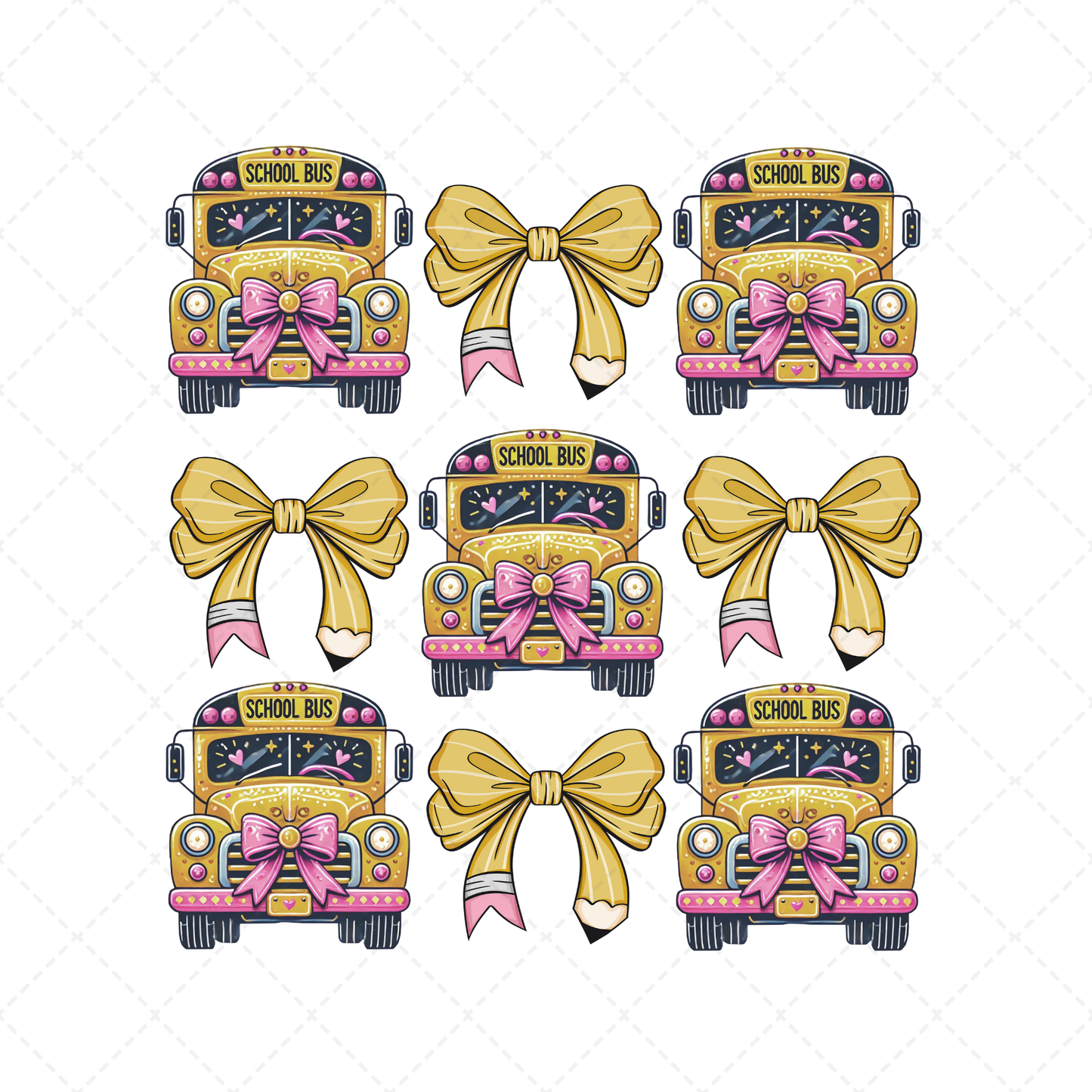 School Bus Coquette Transfer