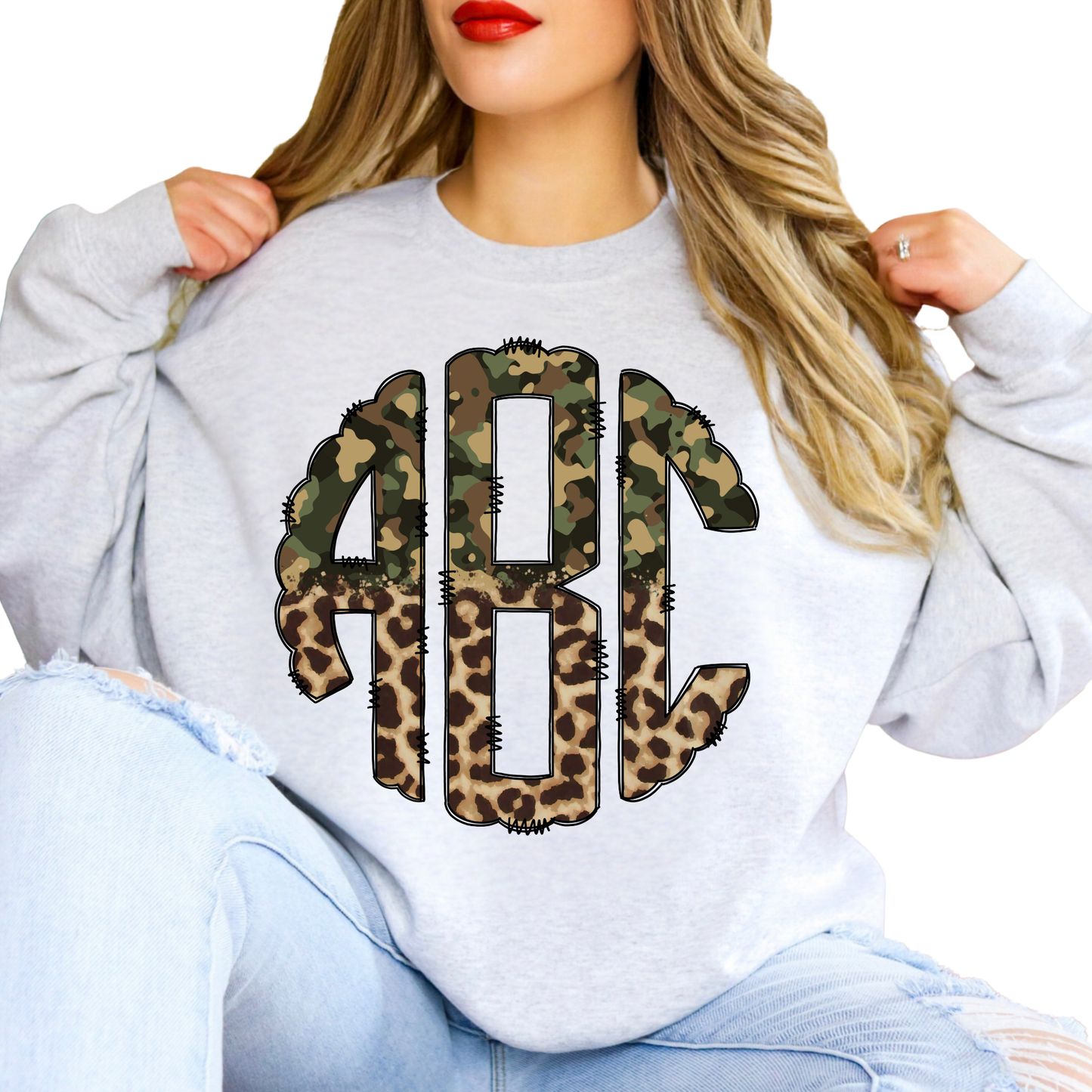 Army Leopard- Custom Monogram Transfer