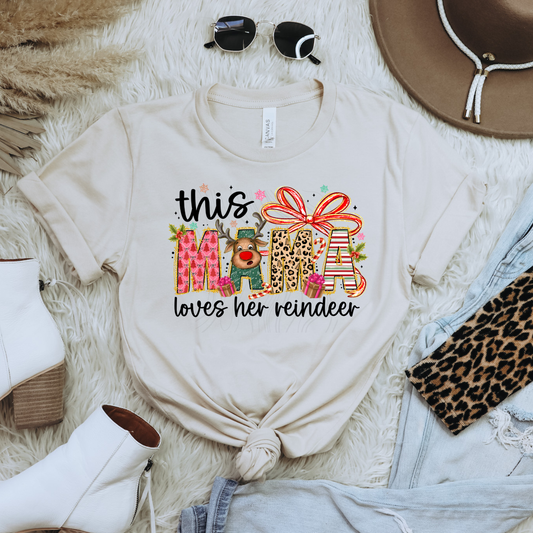 This Mama Loves Her Reindeer Transfer