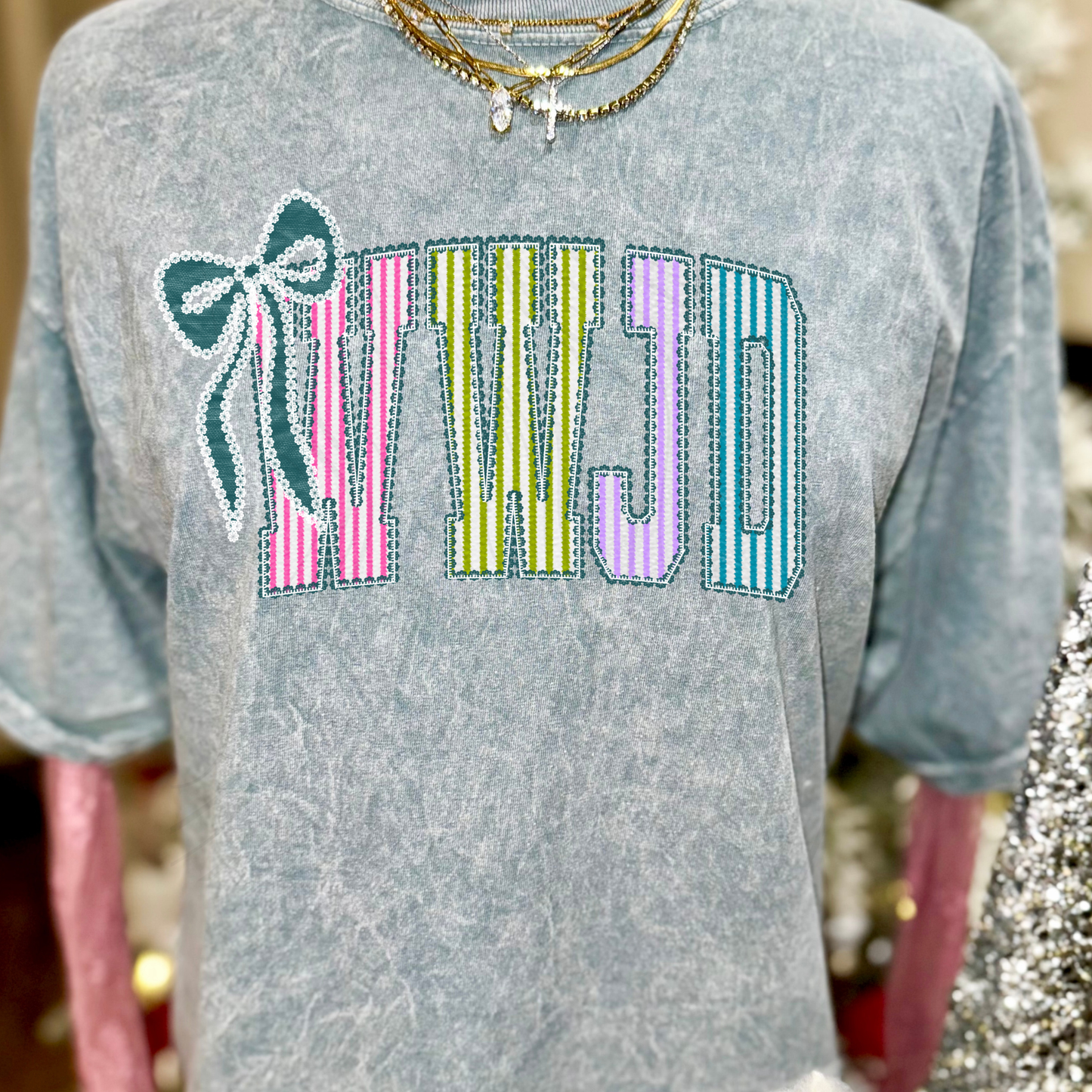 Smocked WWJD Transfer**SOLD SEPARATELY**