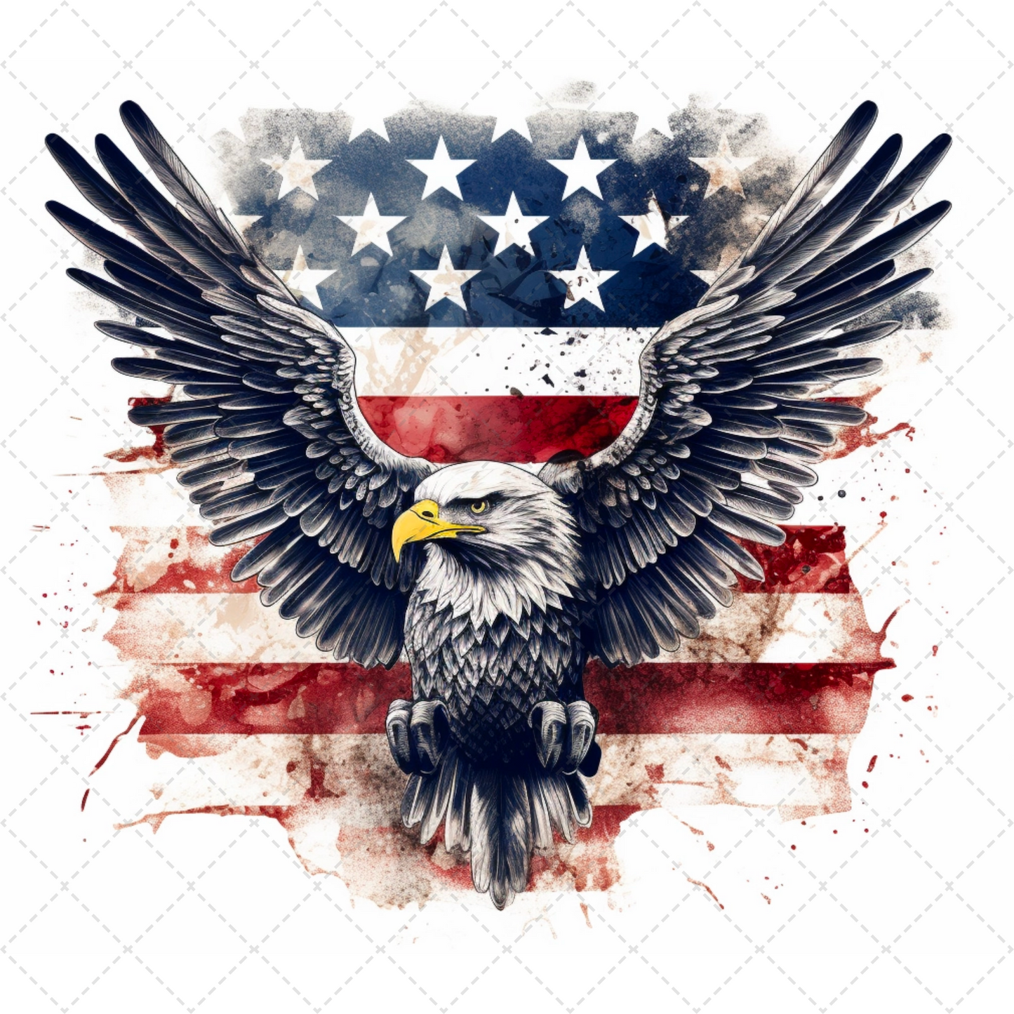 Patriotic Eagle - Sublimation Transfer