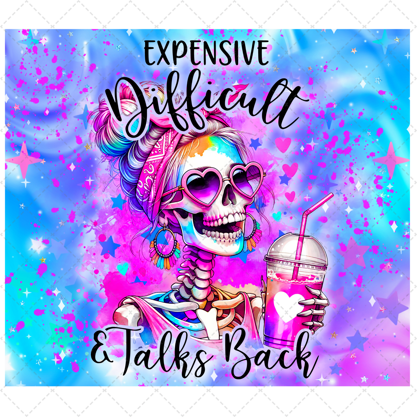 Talks Back Tumbler Transfer