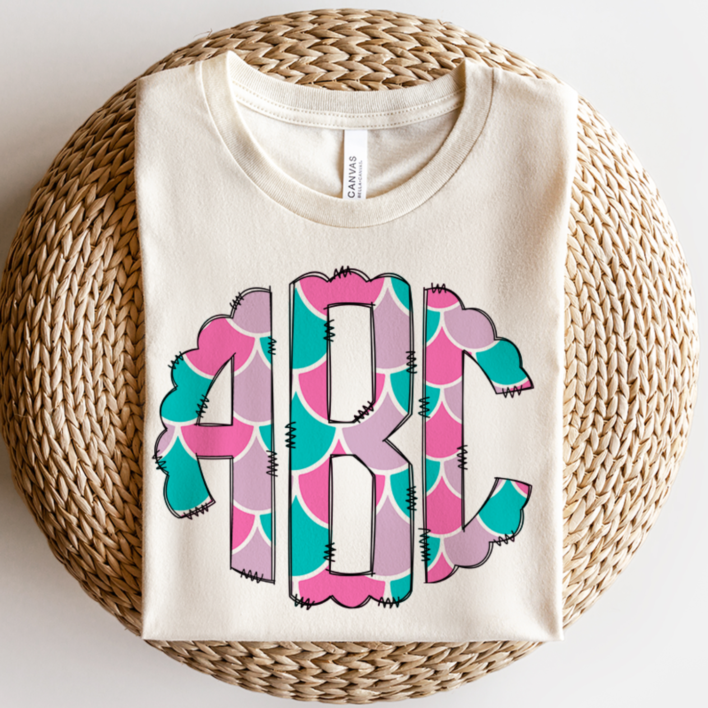 Mermaid - Custom Monogram Transfer