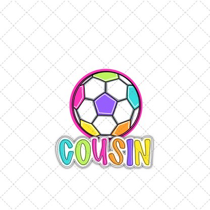 Bright Dotty Soccer Cousin Transfer ** TWO PART* SOLD SEPARATELY**