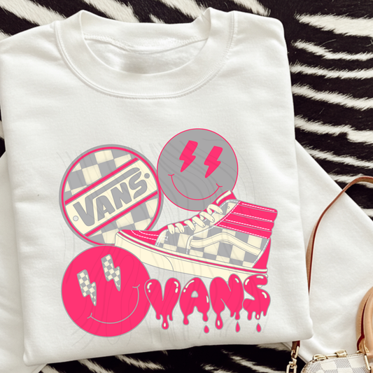 Pink Sneakers Retro Transfer  **SOLD SEPARATELY**