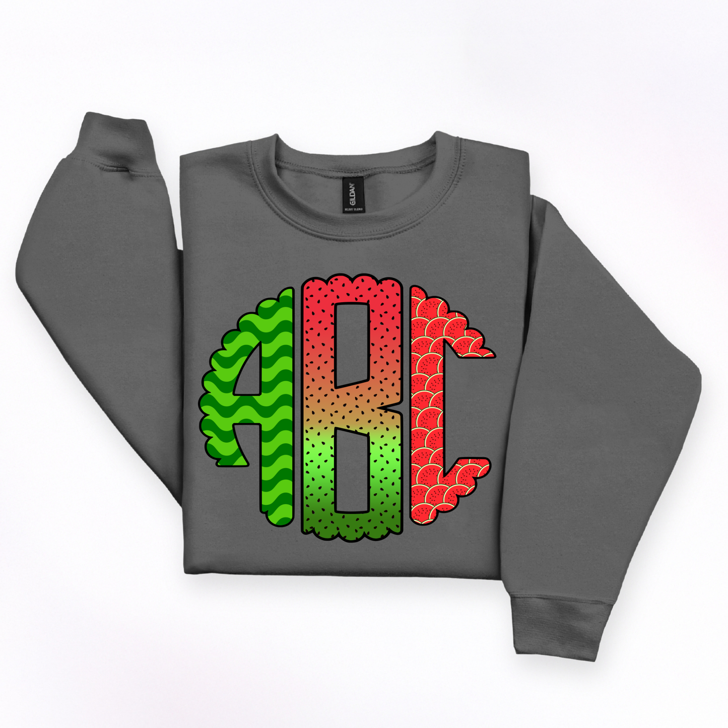 Watermelon- Custom Monogram Transfer