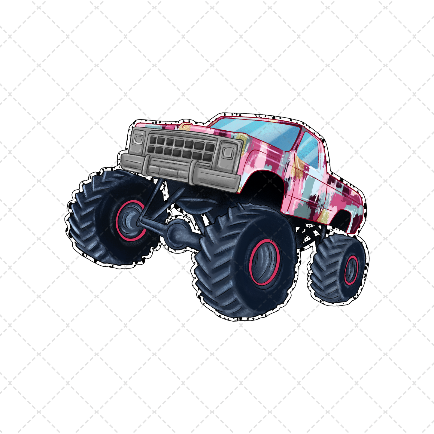 Valentine Monster Truck Transfer