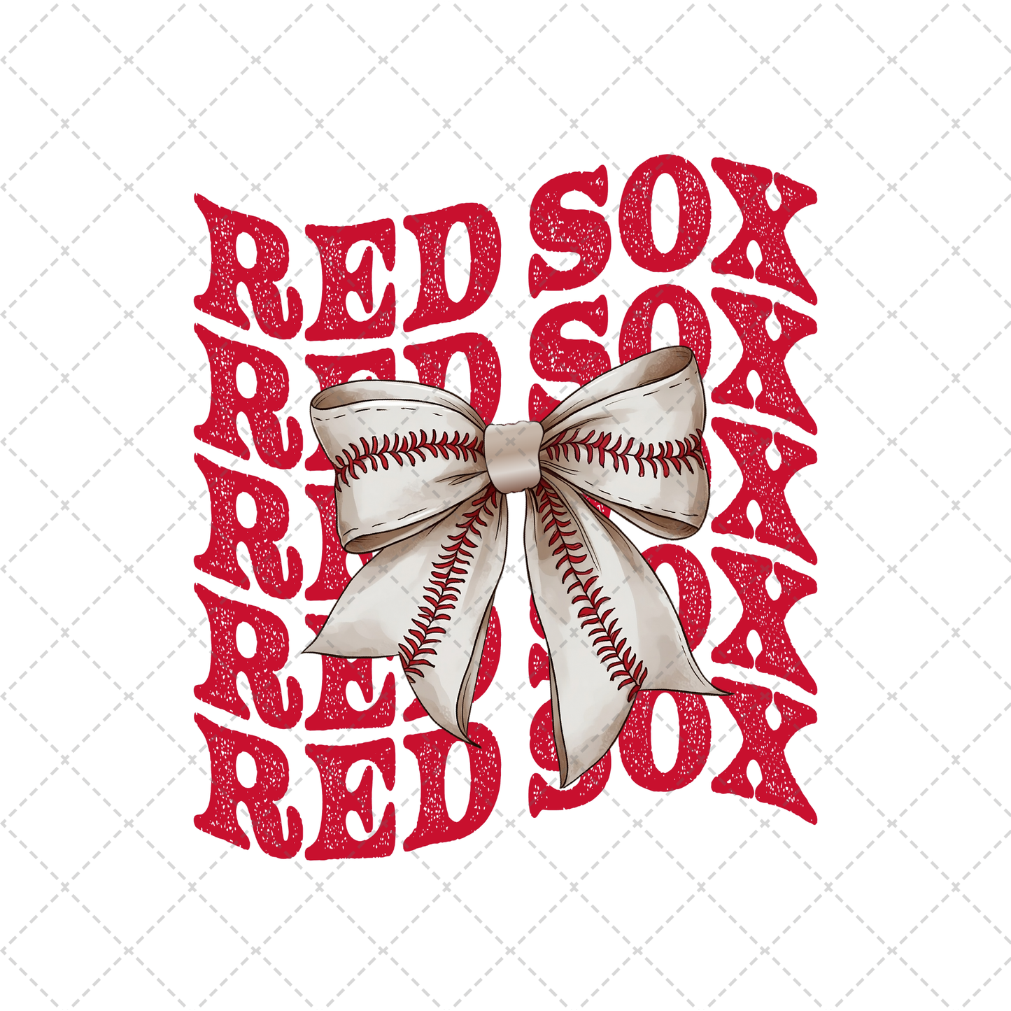 Red Sox Coquette Transfer ** TWO PART* SOLD SEPARATELY**