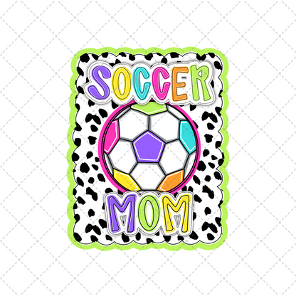 Bright Dotty Soccer Mom Transfer ** TWO PART* SOLD SEPARATELY**
