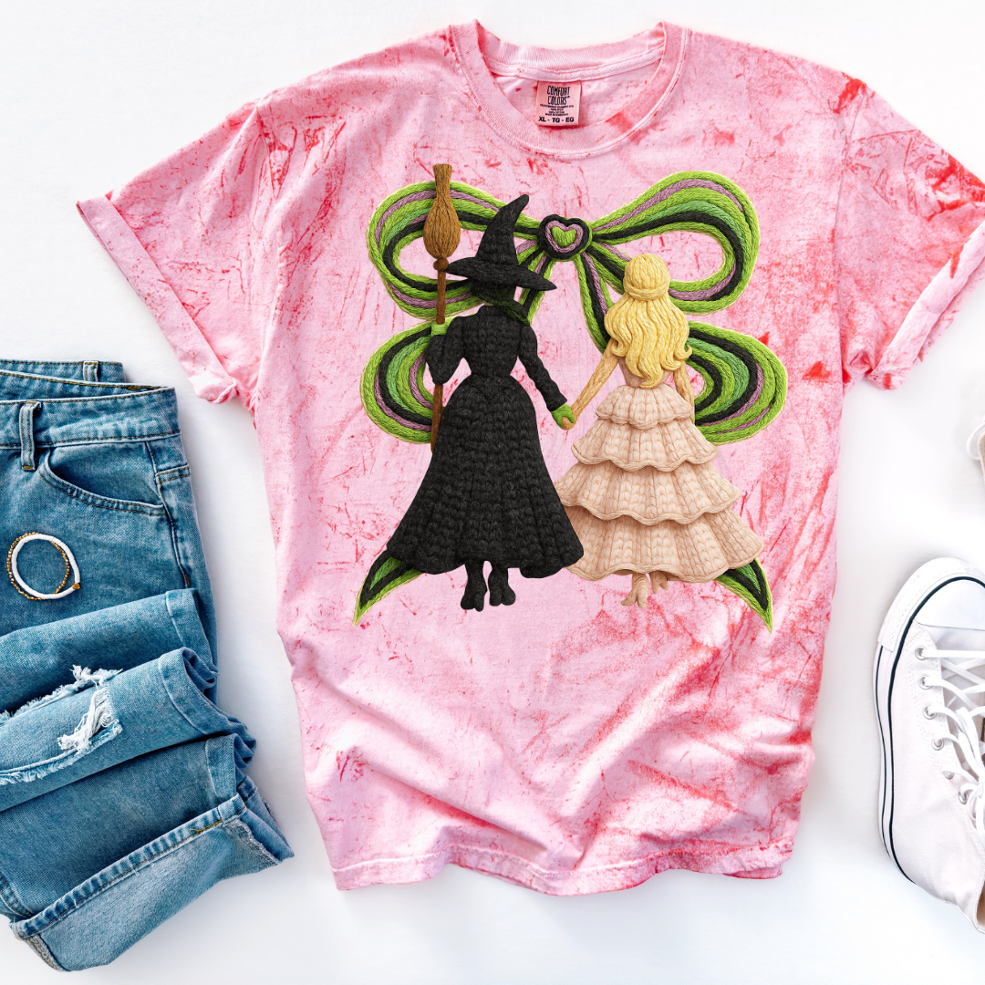 Wicked Faux Yarn Coquette Bow Transfer