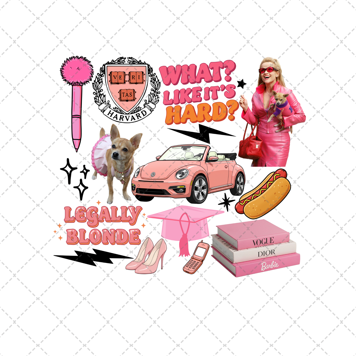 Legally Blonde Collage Transfer