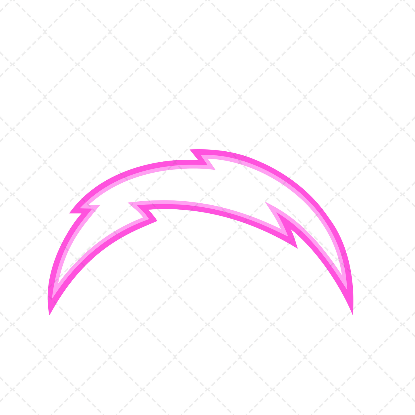 Chargers Pink Transfer