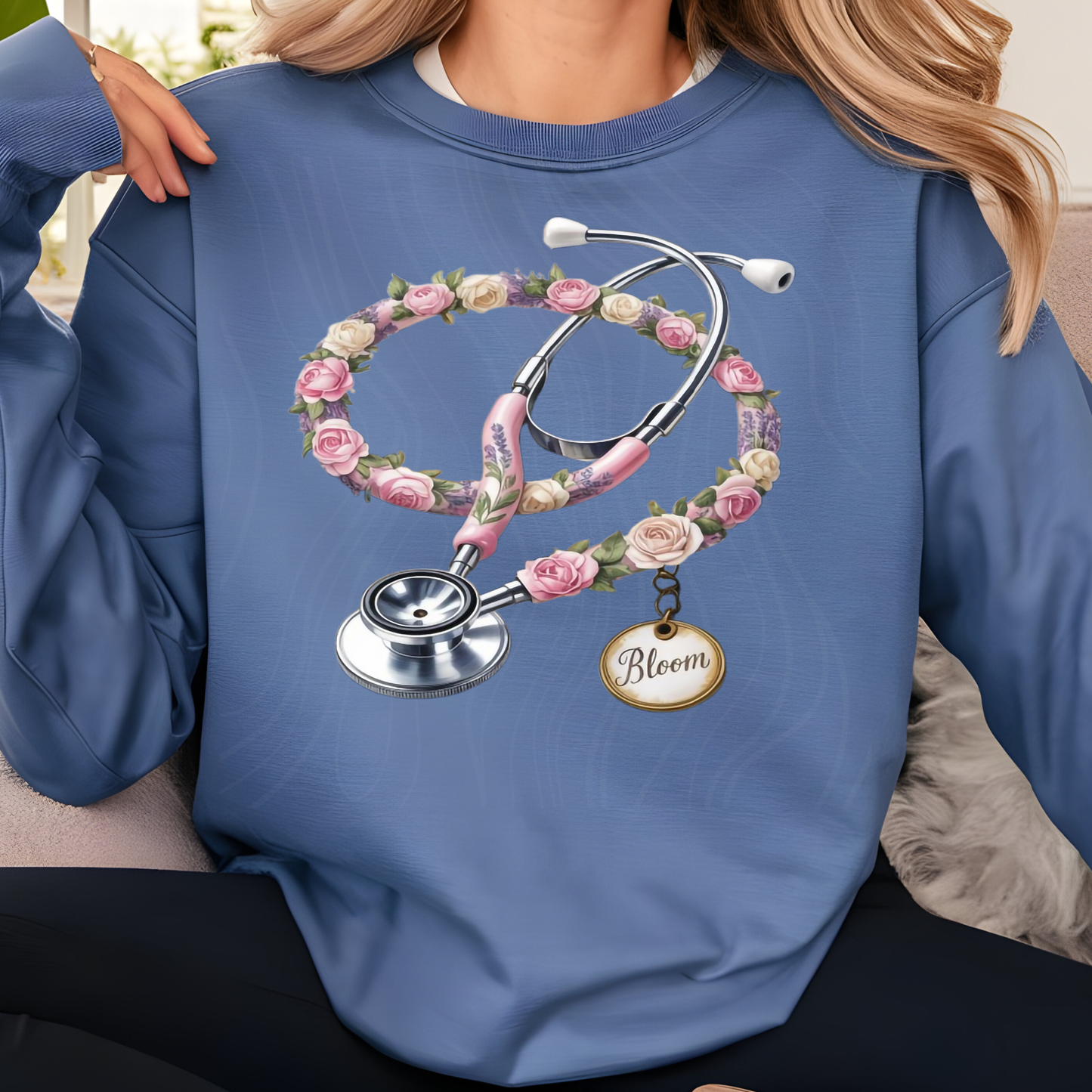 Bloom Floral Stepthoscope Transfer