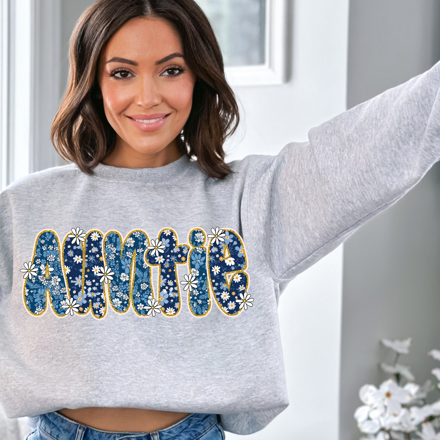 Blue Floral Family Title Transfer**SOLD SEPARATELY**