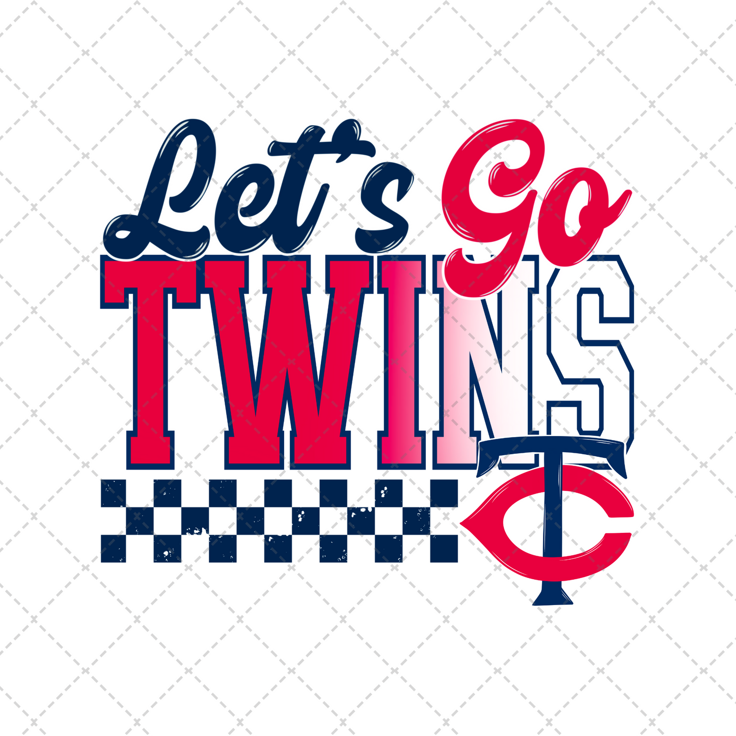 Let's Go Twins Transfer ** TWO PART* SOLD SEPARATELY**