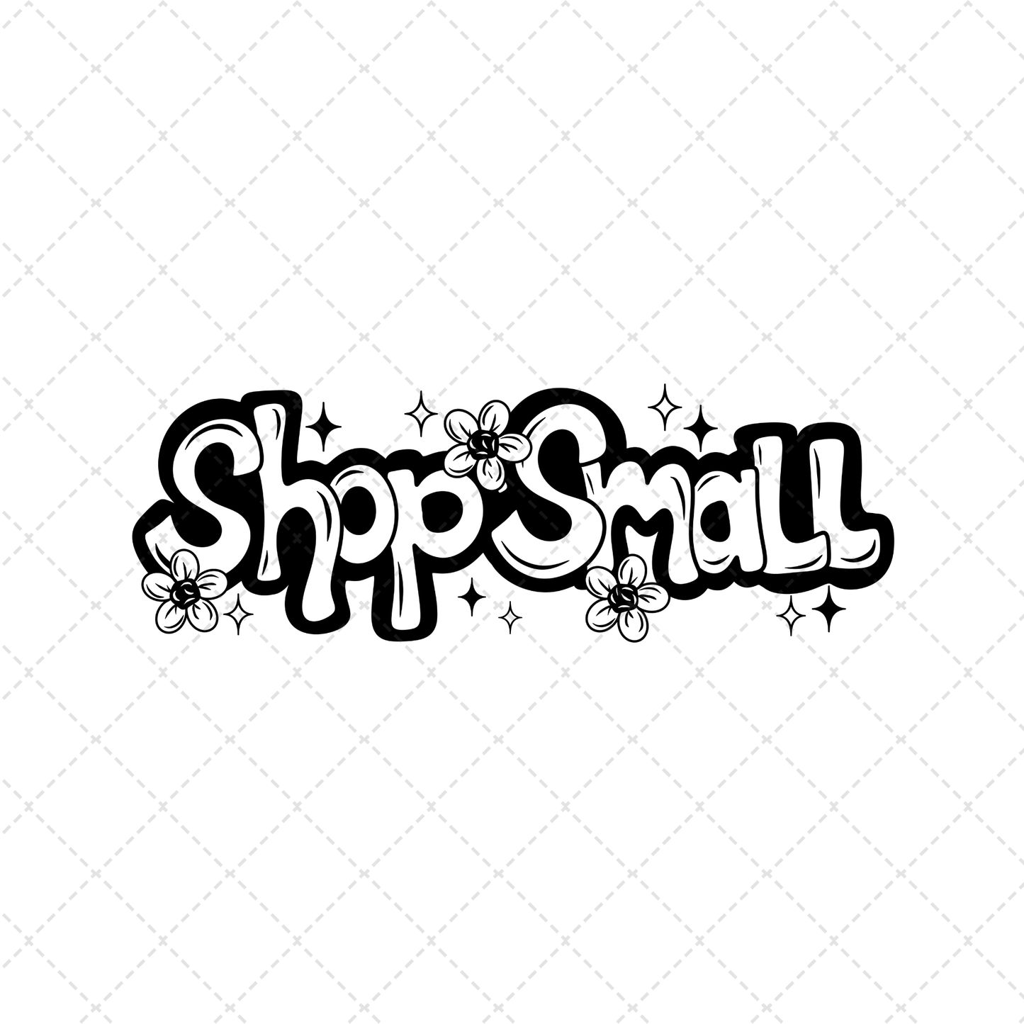 Hand Lettered Shop Small Transfer