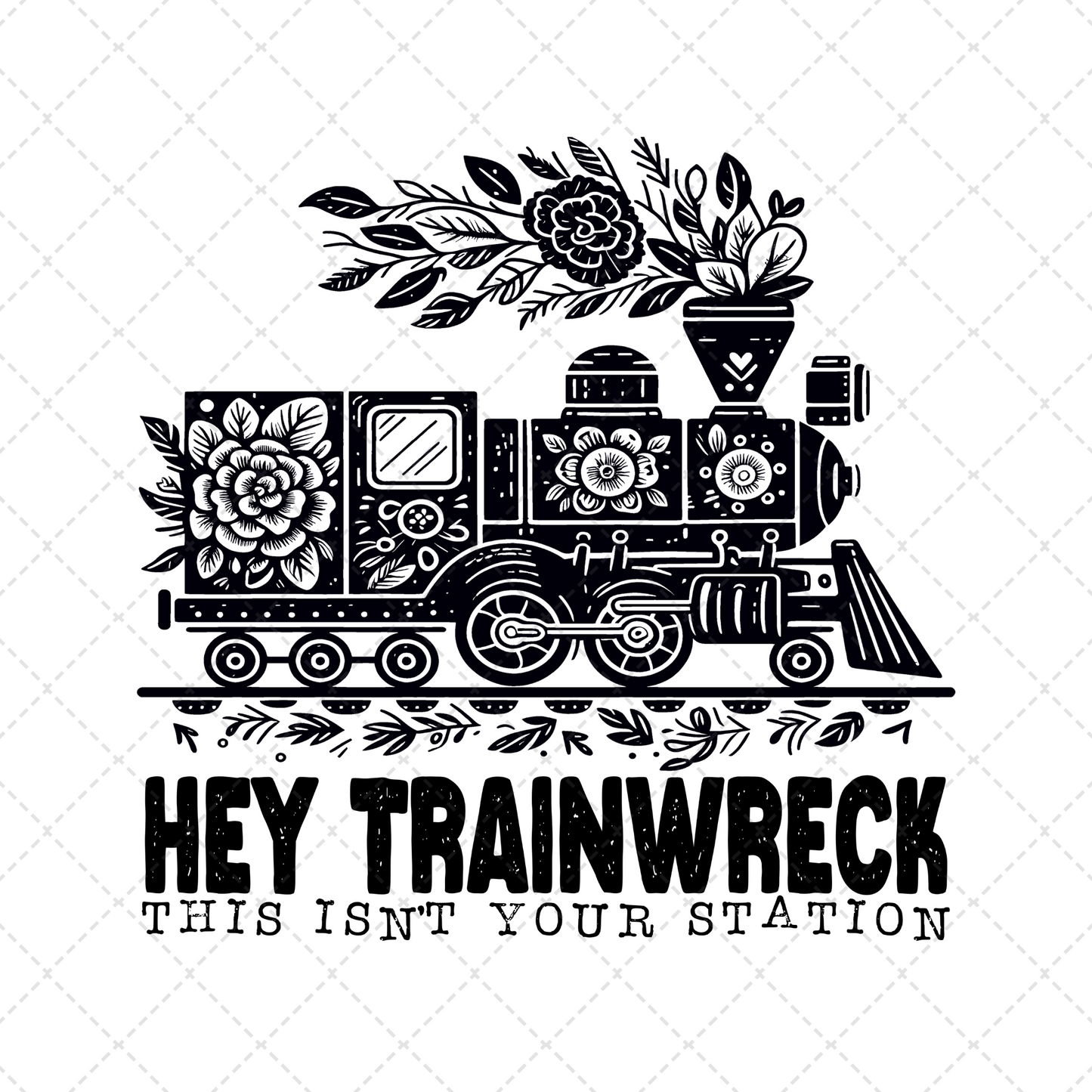 Hey Trainwreck Transfer ** TWO PART* SOLD SEPARATELY**