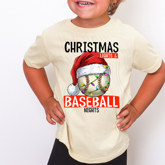 CHRISTMAS BASEBALL NIGHTS TRANSFER**SOLD SEPARATLEY**