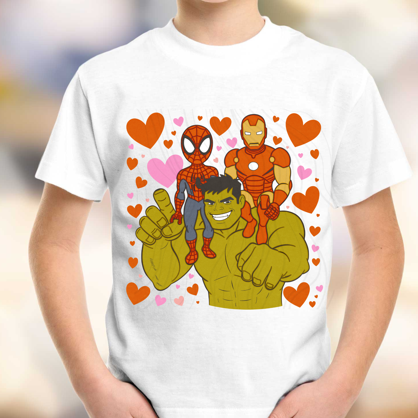 Super Hero Valentines Transfer