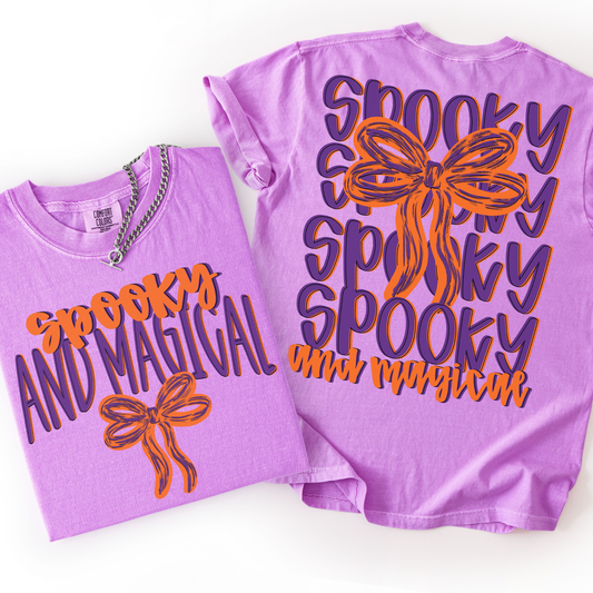 Spooky And Magical Stacked Bow Transfer  *TWO PART**SOLD SEPARATELY**