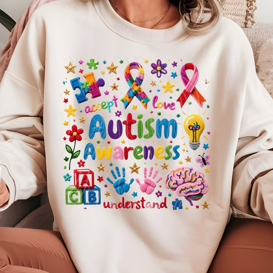 Yarn Autism Awarness Transfer