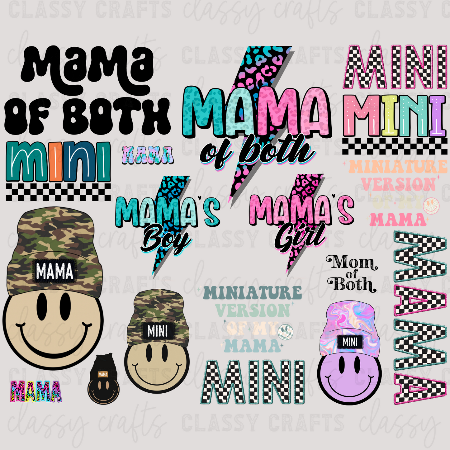 Mama Of Both - 30x24 - PREMADE GANG SHEET