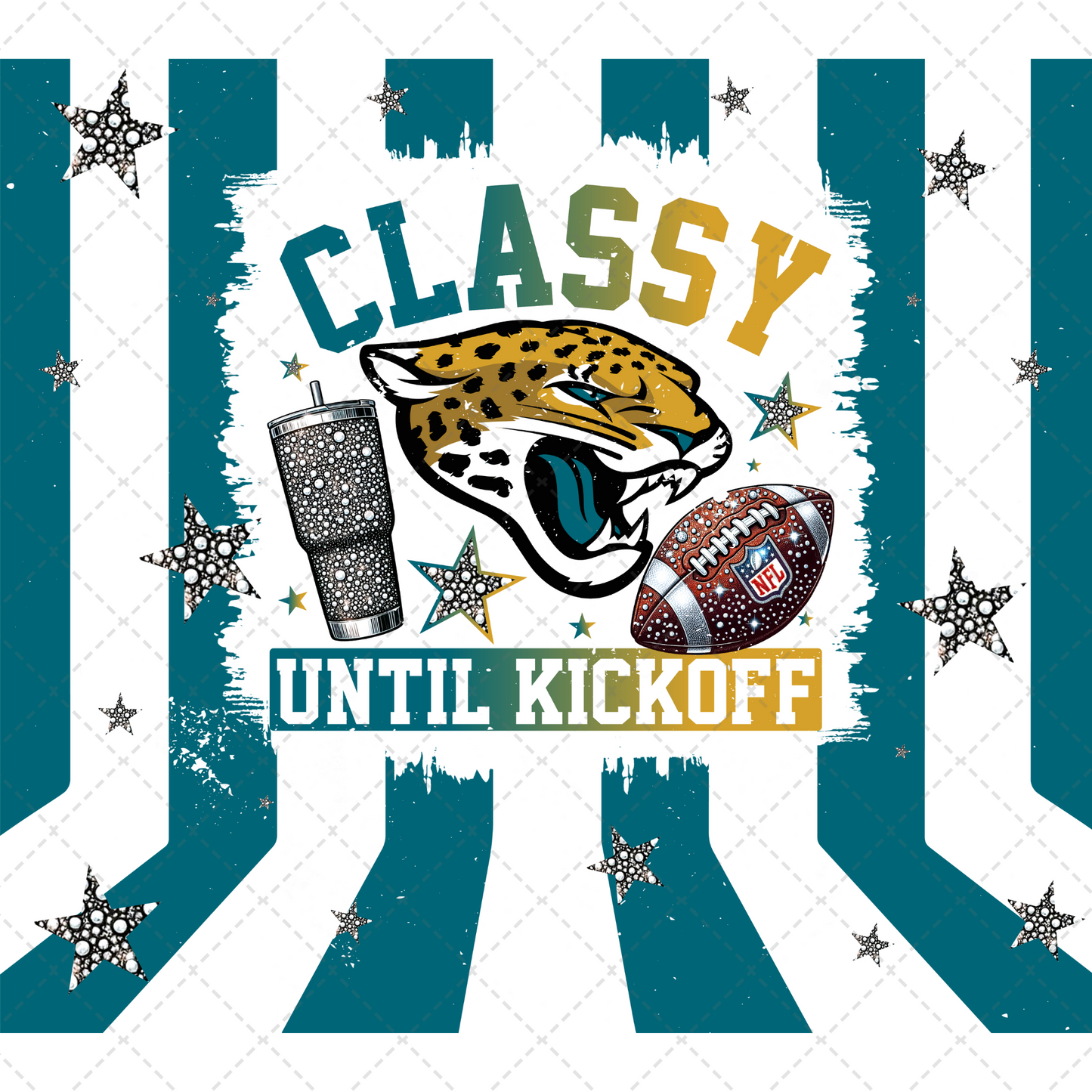 Jaguars Tumbler Wrap - Sublimation Transfer