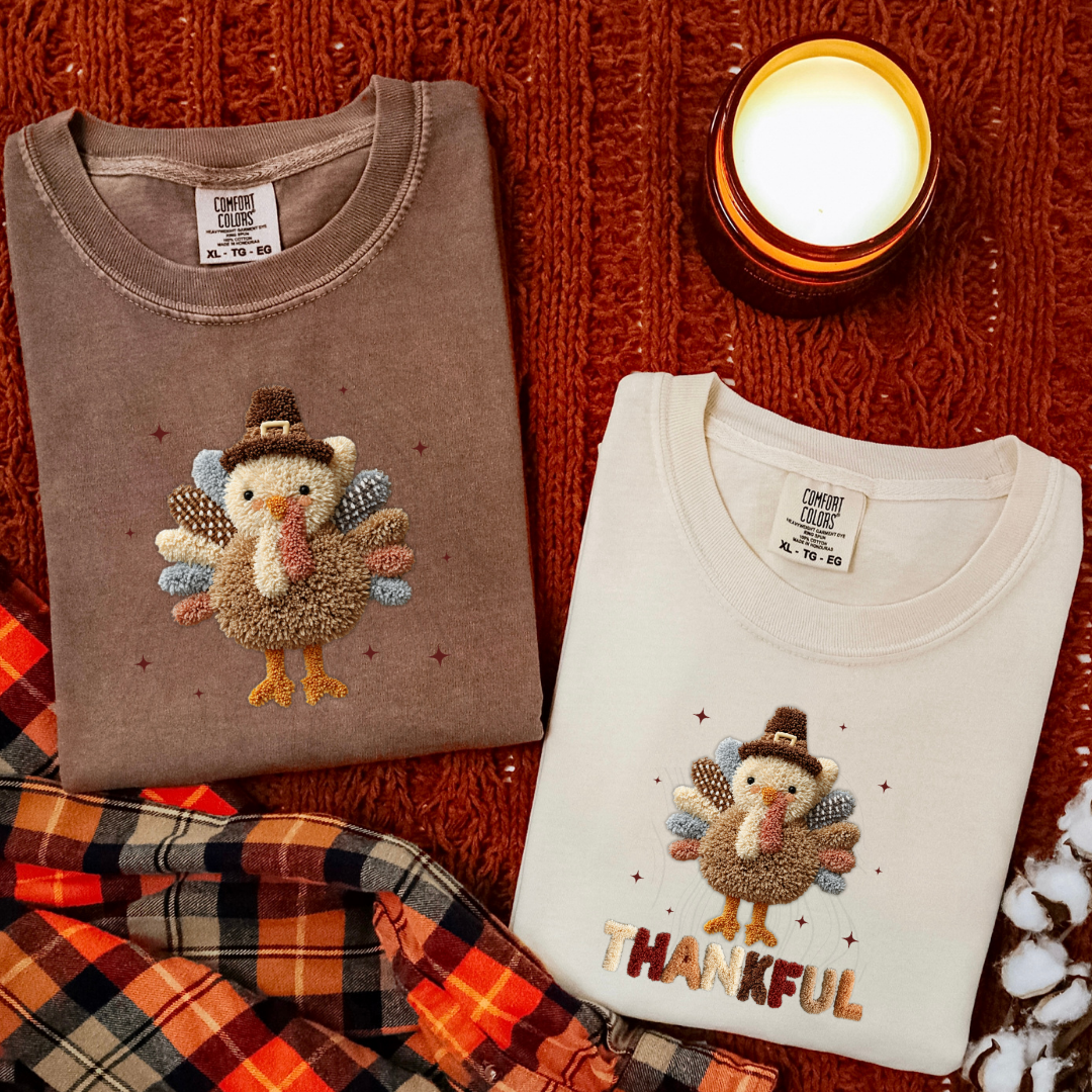 FAUX YARN TURKEY TRANSFER