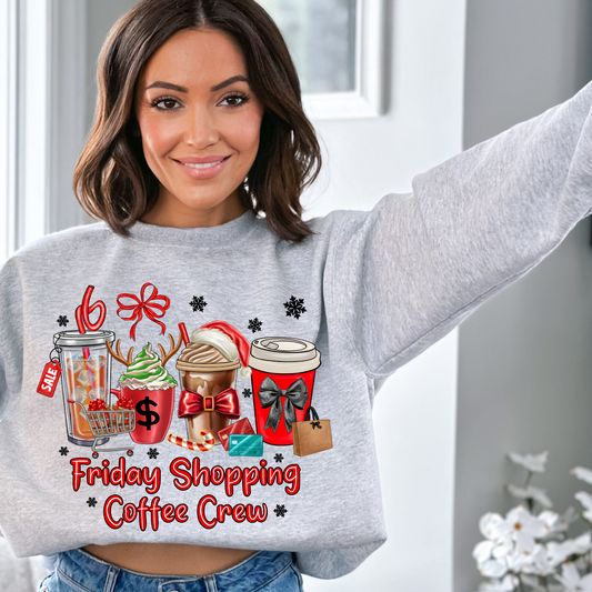 Friday Shopping Coffee Crew Transfer**SOLD SEPARATLEY**