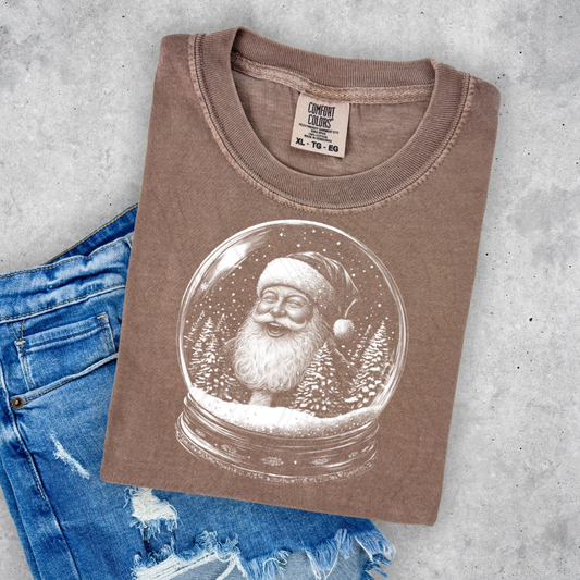 Snow Globe Santa Transfer