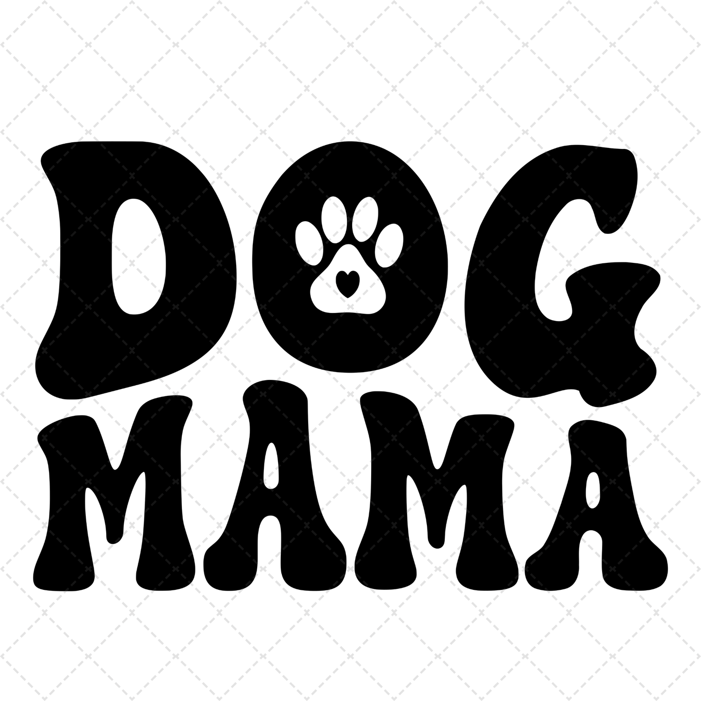 Dog Mama Wavy Transfer