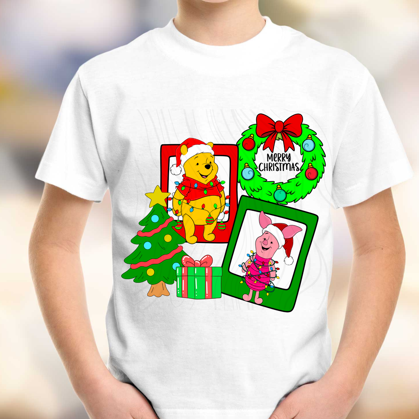 P Bear Christmas Transfer