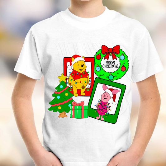 P Bear Christmas Transfer